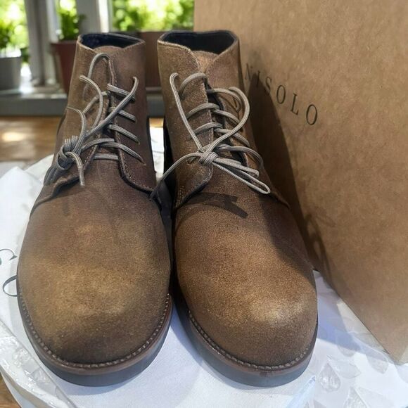 Nisolo Everyday Daytripper Leather Chukka Boots Waxed Brown Lace-Up Men’s - Picture 8 of 15